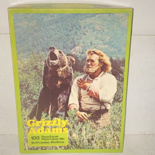 Vintage Grizzly Adams 100 szt. Kompletna puzzle od Waddingtons House of Games - Zdjęcie 1 z 5