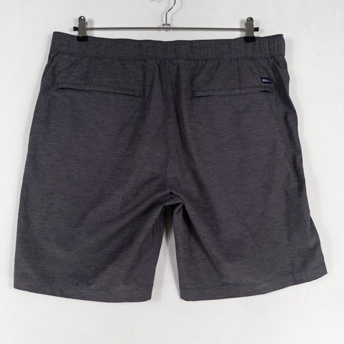 Pantalones Cortos Reyn Spooner Aloha Para Hombre 38 Gris Negro Micro Rayas Elastizados Informales LEER - Imagen 4 de 10