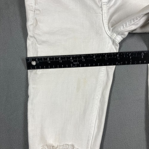Free People Jeans Womens 26R white Skinny Stretch 61855-16515125 Mid Rise Denim - Picture 5 of 12