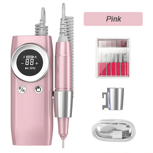 Best Quality 45000RPM Recharge Nail Drill Machine Portable Manicure Pedicure New - Bild 14 von 25