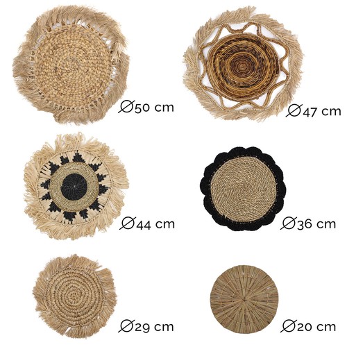 Eco Friendly Seagrass Natural Wall Art Set Handmade in Indonesia Fairly Traded - Picture 14 of 18