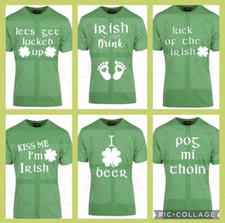 St Patricks Day Irish Tshirt - Multiple Designs / Kiss Me I’m Irish / Shamrock
