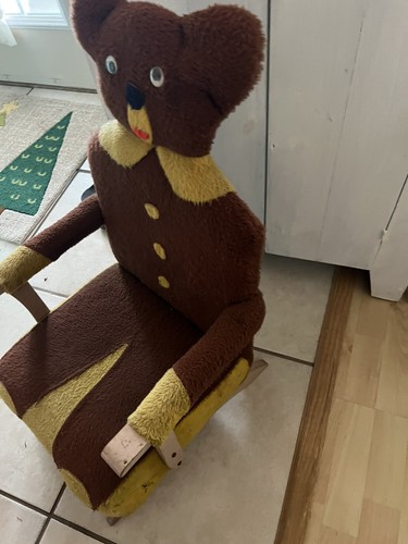 Syd Leach Bubba Bear Children Rocking Chair Mid Century MCM 1970?? - Picture 6 of 8