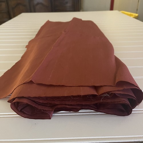 SILK, MAROON FABRIC 5 Yards x 22 Inches Wide or 180 Inches x 22 Wide - Picture 3 of 12