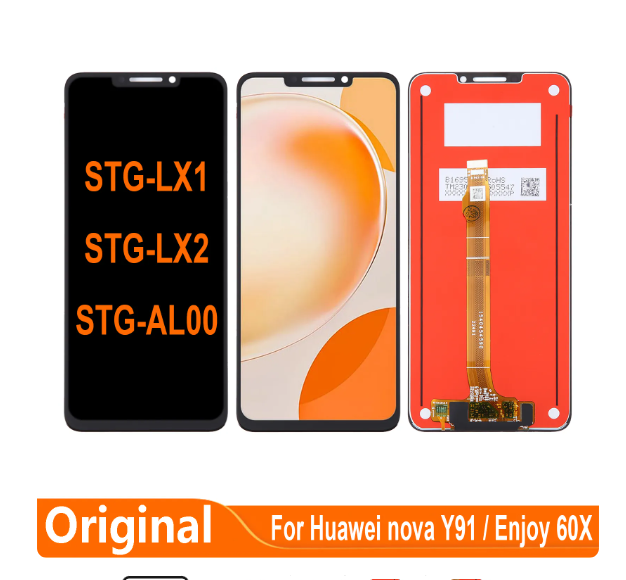 For Huawei Nova Y91 Enjoy 60X STG-AL00 STG-LX1 STG-LX2 LCD Display
