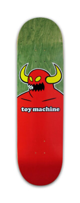 TOY MACHINE Skateboard Deck MONSTER (Assorted) 8.125 with JESSUP GRIP