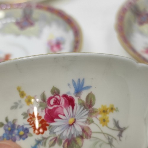 Shelley " Georgian" Red Pattern #13361 Footed Cream Soup and Saucer Set 8 pieces - Picture 11 of 24
