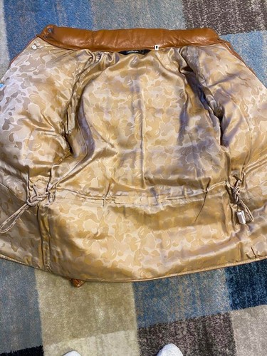 A BATHING APE Leather Down Jacket Size S W/Foodie - Picture 10 of 11