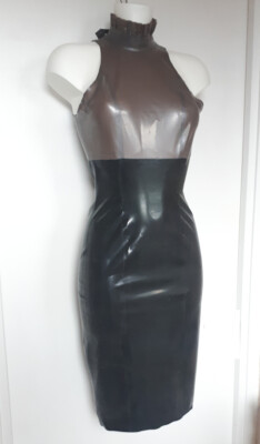 Robe caoutchouc latex fétiche TV UNISEXE XS S M L XL XXL