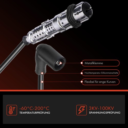 4x Juego de cables de encendido cable de encendido para VW Lupo 6E1 6X1 1.0L 1.4L 1998-2005 gasolina - Imagen 6 de 8