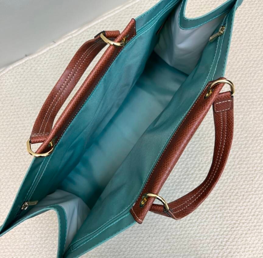 トートバッグ Longchamp Vervain-Coloured L Cabas Shopping Bag 関税&送料込】Longchamp Vervain-Coloured L Cabas Shopping