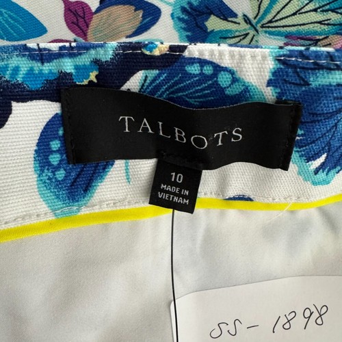 Talbots A-line Skirt Size 10 Butterfly Print Colorful Cotton Spandex NWT SS-1898 - Picture 8 of 10