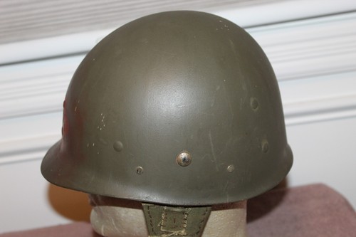 Scarce Original WW2 U.S. Army 43rd I.D. Painted Rigger Para M1 Helmet Liner - Picture 7 of 13