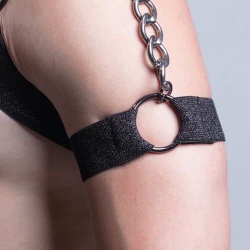 Herren Brustgurt Body Punk Kunstleder Gothic Kostüm Unterwäsche Clubwear Gürtel - Bild 4 von 4