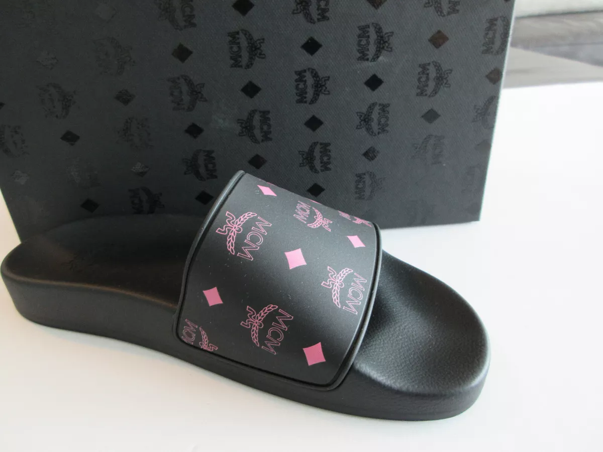 Replica mcm slides sale