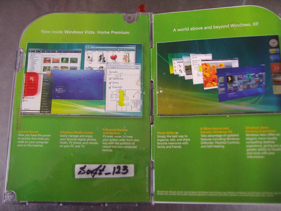 Microsoft Windows Vista Home Premium Full w/SP1 MS WIN 32 Bit DVD =NEW SEALED= - Image 4 of 4