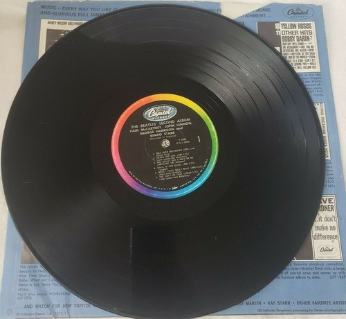 THE BEATLES - Second Album - Original Capitol T2080 - 1964 Mono LP Record Album - Foto 8 di 9