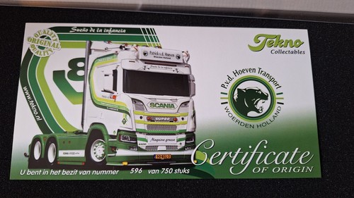 Scania NextGen R520 PSZ "Patrick v.d. Hoeven - Niederlande" 1:50 Tekno neu - Bild 4 von 8