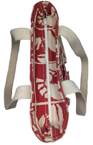 Ann Veronica "Downeast Feast" Red Lobster Canvas Zippered Bag Tote Maine USA - Picture 5 of 9