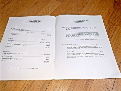 1957 TRANSCONTINENTAL OIL CORPORATION Annual Report Dallas Texas MARATHON OIL? - Picture 4 of 5