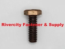 1/4-20 x 3/4 Silicon Bronze Hex Head Cap Screws 1/4x20 x .75 Bolts 1/4x20x3/4