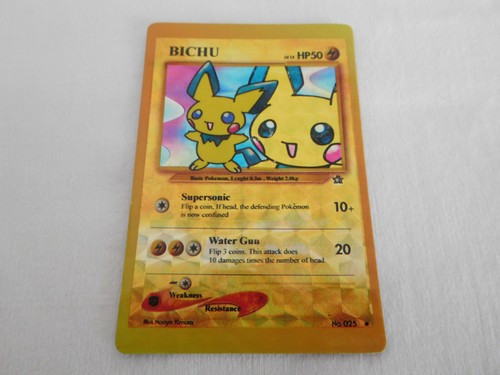 Pokemon Holo Prism Vending Sticker Neo Genesis Bichu Pichu - Picture 2 of 5