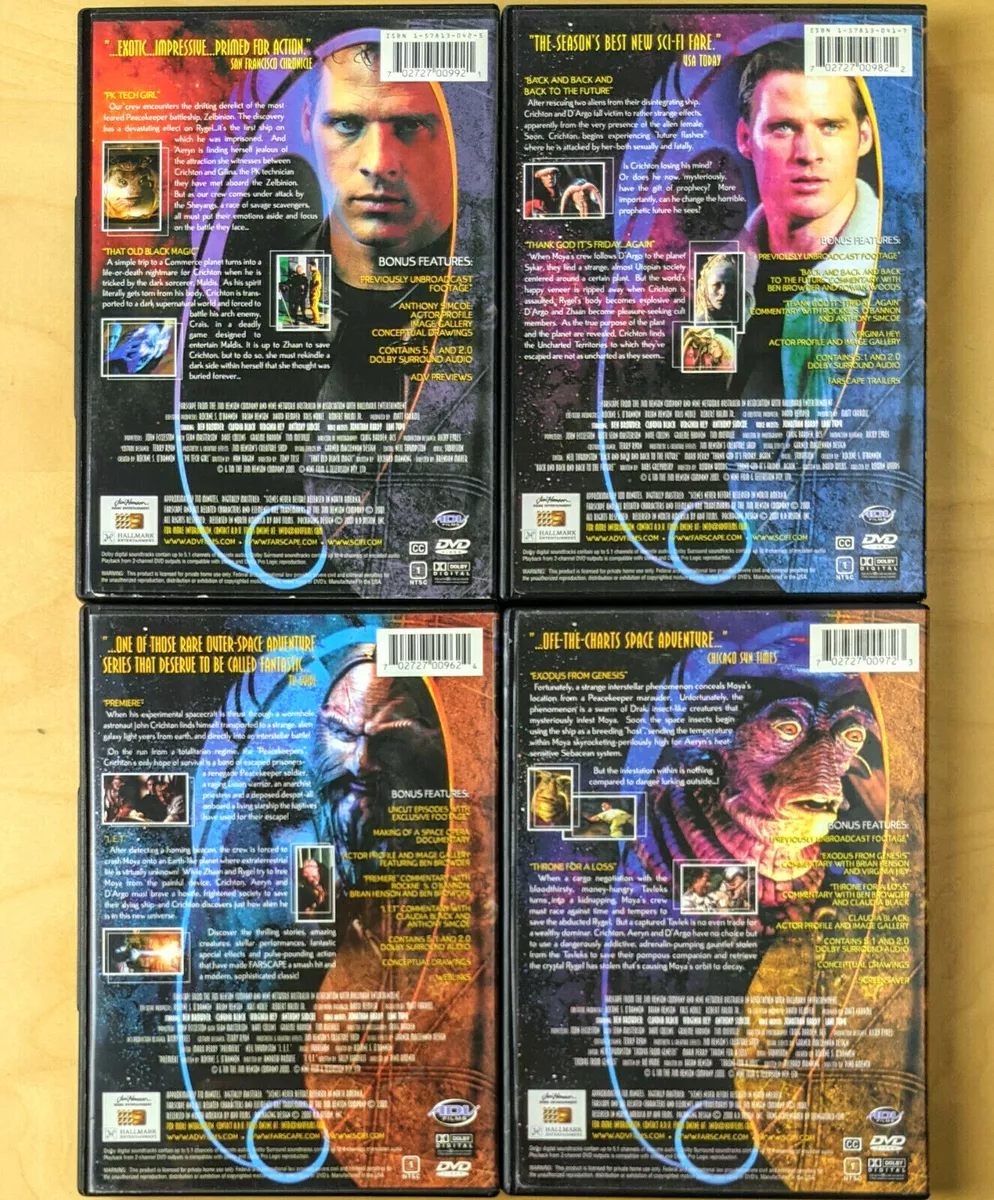 FARSCAPE - SEASON 1 VOLUME 1-4 (1,2,3,4) DVD - EXCELLENT - FREE