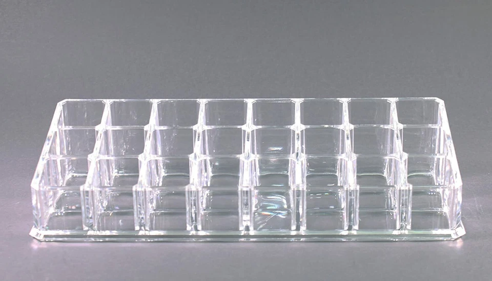 Акриловый органайзер чехол для макияжа и держатель помады или щетки с 24 отделениями - Изображение 2 из 4