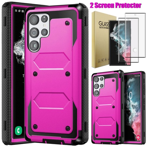 For Samsung Galaxy S22+/S22 Ultra 5G Case Shockproof Rugged Cover Tempered Glass - Photo 43 sur 97