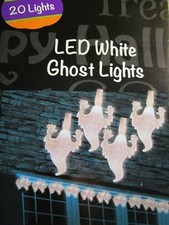 3 BOXES LED WHITE GHOST LIGHTS 60 INDOOR/OUTDOOR USE WHITE WIRE NIB