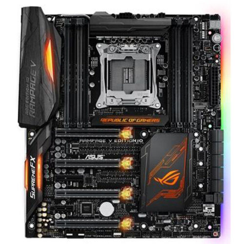 ASUS ROG RAMPAGE V EDITION 10 Motherboard Intel X99 LGA 2011-V3 DDR4 M.2 E-ATX - Picture 1 of 1