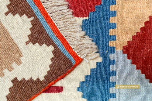 Authentic Persian Semirom kilim Rug Handwoven 100% Premium Wool 150x96cm - Picture 4 of 5