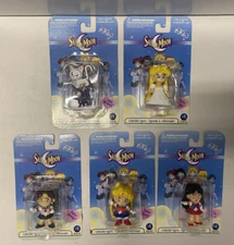 6 Different Vintage 2000 Sailor Moon 2" Figures IRWIN