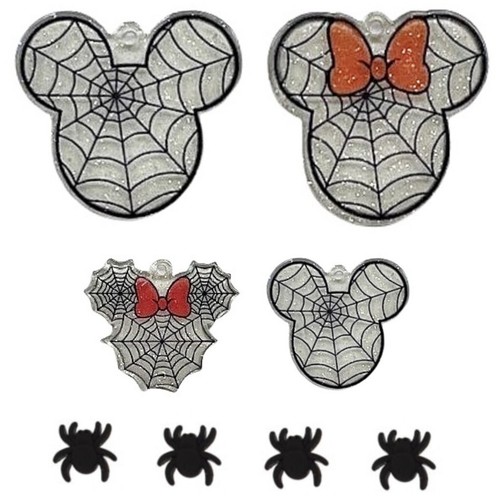 Red of Friends - Botones Shelly - Arañas de Halloween - Joyería artesanal Coser encanto - Imagen 1 de 2