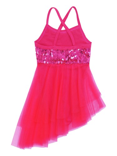 Niños Niñas Vestido de Baile Lírico Baile Ballet Recorte Espalda Falda Asimétrica Baile - Imagen 116 de 123