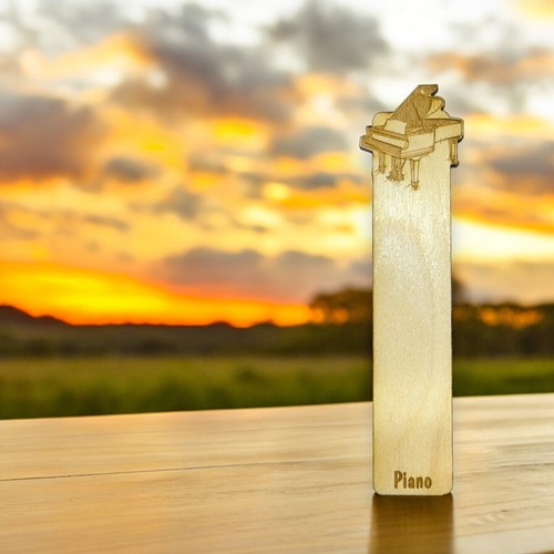 Bookmark - Piano - birch wood - Picture 4 of 6