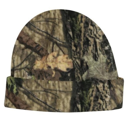 Camo Blaze Fleece Watch Cap Mossy Oak Realtree patterns Single Layer Hat - Picture 3 of 7
