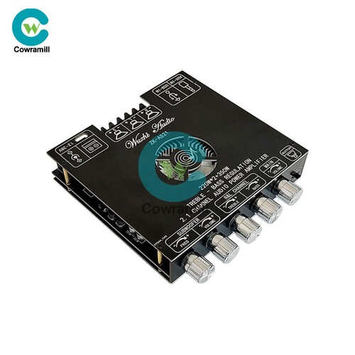 ZK-AS21 TPA3251 Bluetooth Digital Audio Power Amplifier Board 220W*2+350W 2.1 CH - Photo 3/11