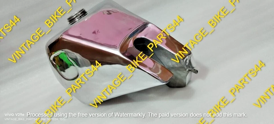 Husqvarna 1983 1984 AE500 WR250 WR500 Aluminum Alloy Polish Fuel Petrol Gas Tank - Image 4 of 4