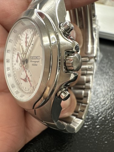 Seiko SND175P1 White dial Men’s Chronograph Watch - Picture 2 of 6