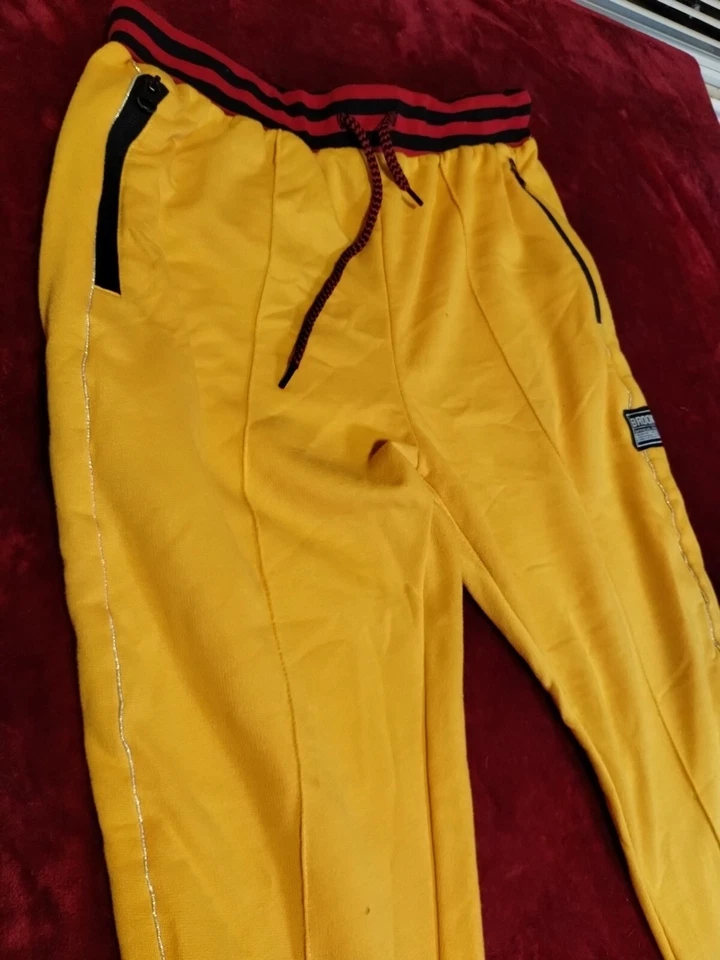 BKX Ricky Singh Joggers Yellow Size Large Unisex - Image 2 of 4