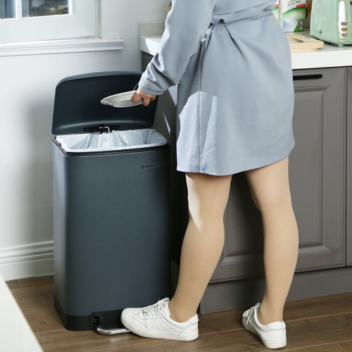 Mülleimer  Recycling Abfalleimer Papierkorb Mülltrenner Treteimer Küche SONGMICS - Bild 118 von 122