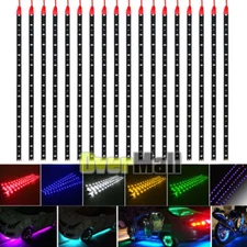 Lot Waterproof 12''/15 DC 12V Motor LED Strip Underbody Light For Car Motorcycle