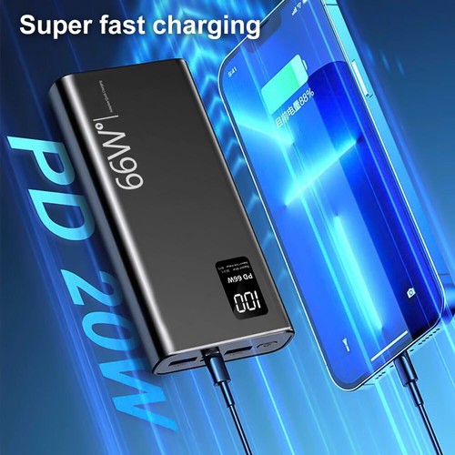 66W Power Bank 40000mAh Fast Charging Portable Charger USB-C Quick Charge 2 USB - Picture 3 of 13