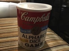 Campbells Alphabet Dice Game ~ Nice and Complete! Ages 8 & up
