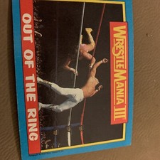 RICKY "THE DRAGON" STEAMBOAT VS RANDY SAVAGE CARD 1987 TITAN SPORTS #55 WWE WWF