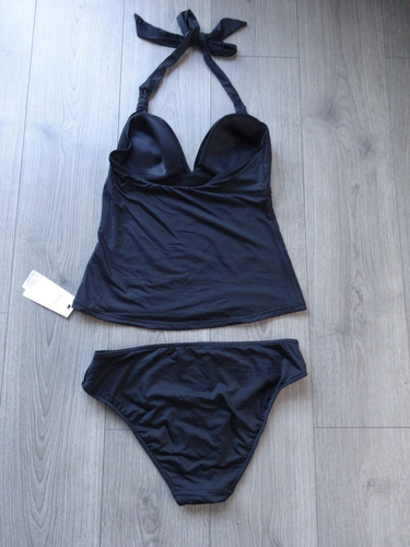 M&S BLACK SECRET SLIMMING TANKINI SET UK SIZE 14 TOP UK SIZE 14 HIGH LEG BOTTOMS - 第 6/6 張圖片