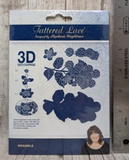 Tattered Lace Metal Dies 3D Decoupage Sunflower Thistle Bramble Foxglove Lily