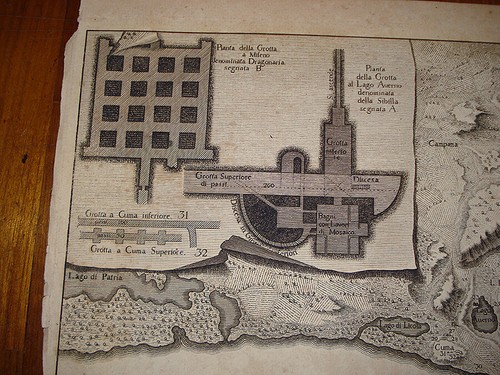 Stampa antica Golfo Pozzuoli mappa carta geografica capo miseno cuma baja 1781 - Foto 4 di 6