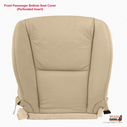 PASSENGER Bottom Perforated Leather Cover TAN Fits 2008 2009 Lexus GS350 Sedan - Bild 1 von 9